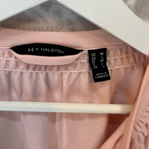 PALE PINK H BY HALSTON COTTON KNIT JERSEY COMFORTABLE JACKET M EUC TOO CUTE - Picture 4 of 11